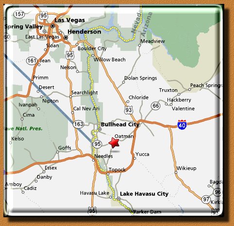 Area map of Oatman, Arizona jpg